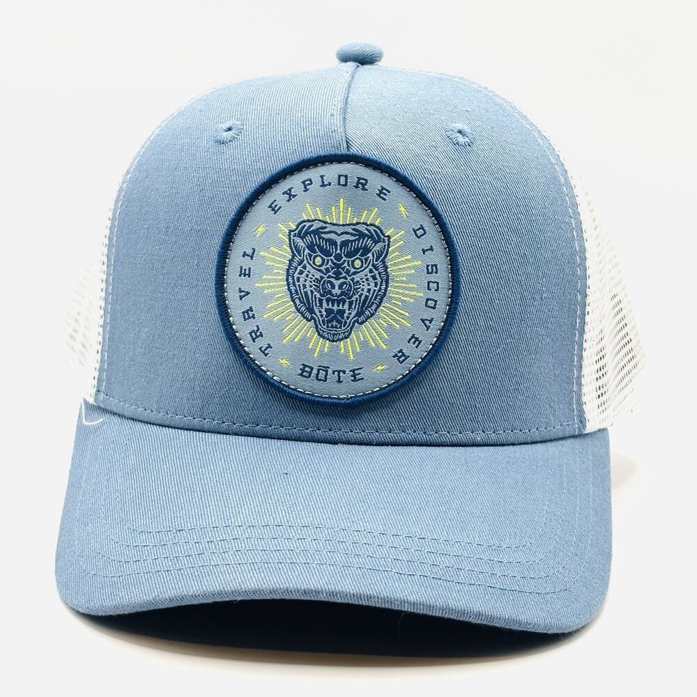 BOTE Stand Up Paddle Board Supply Co Blue Snapback Hat Baseball Cap Bear Patch
